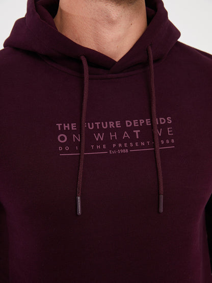 Long Sleeve Printed Men's Hoodie