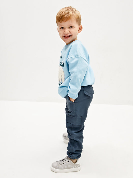 Baby Boy Jogger Pants with Elastic Waist