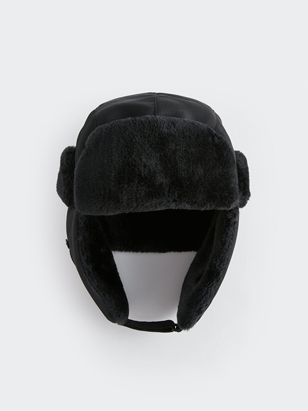 Men's Snow Hat with Fur Detail