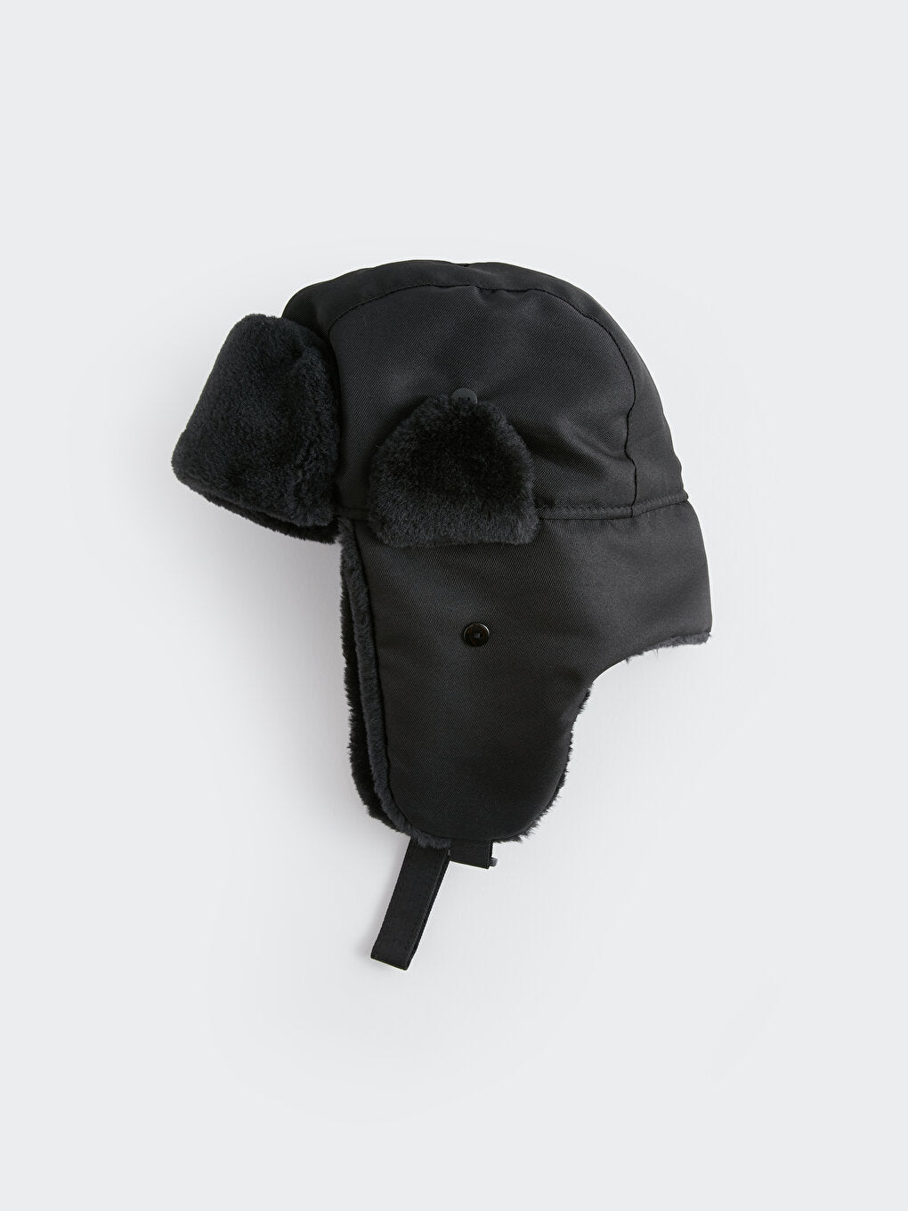 Men's Snow Hat with Fur Detail