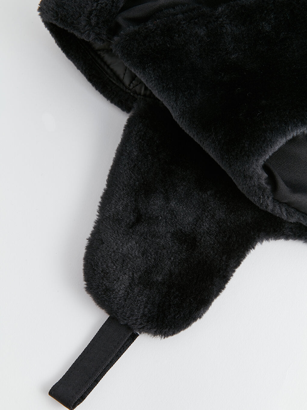 Men's Snow Hat with Fur Detail