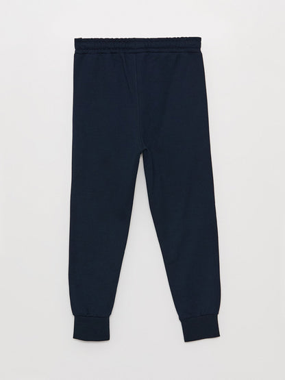 Printed Boys' Jogger Sweatpants with Elastic Waist