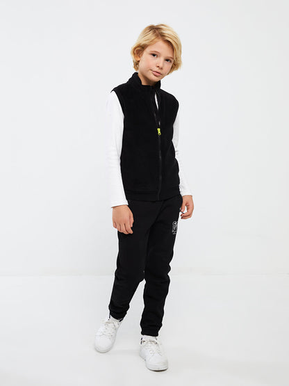 Printed Boys' Jogger Sweatpants with Elastic Waist