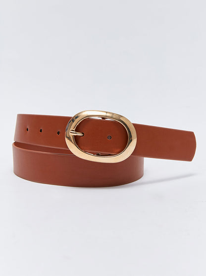 Leather Look Women's Belt 2 Pack