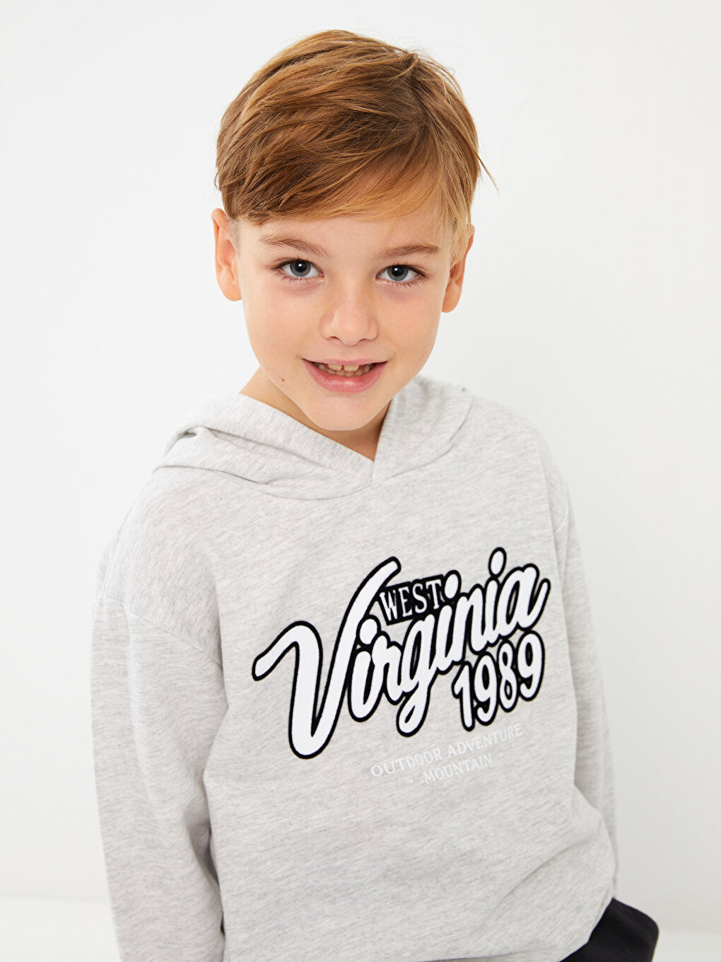 Printed Long Sleeve Boys Hoodie