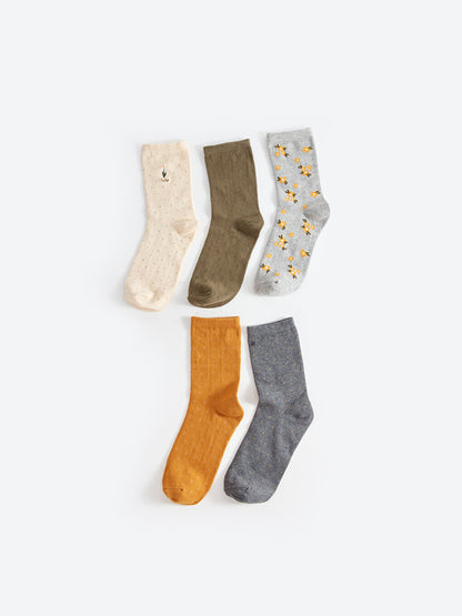 Patterned Women's Socks Pack of 5