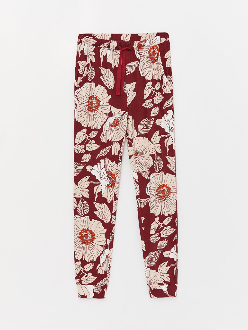 Floral Women's Pajama Bottom with Elastic Waist