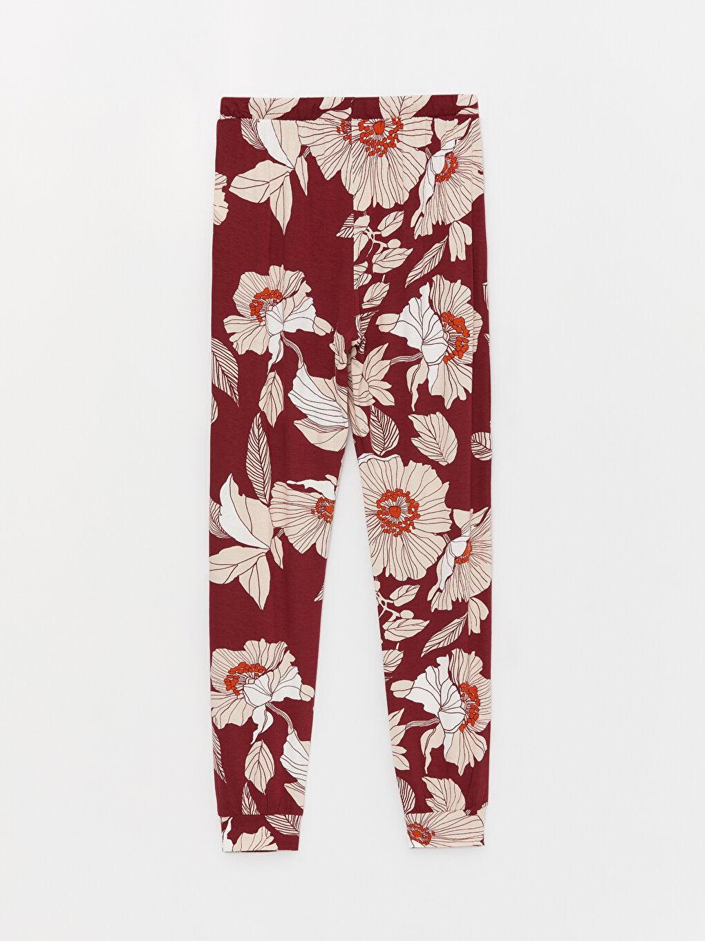 Floral Women's Pajama Bottom with Elastic Waist