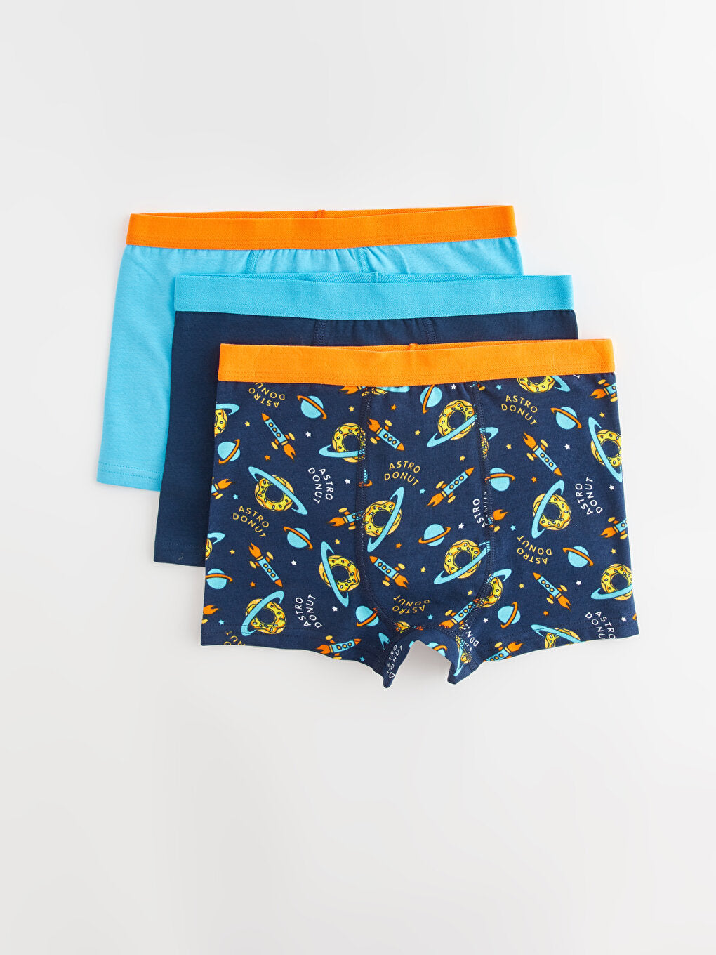 Printed Cotton Boys' Boxer 3-Piece