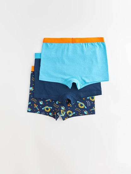 Printed Cotton Boys' Boxer 3-Piece