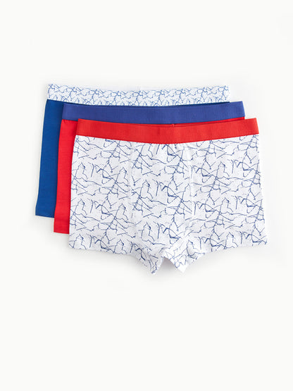 Printed Cotton Boys' Boxer 3-Piece