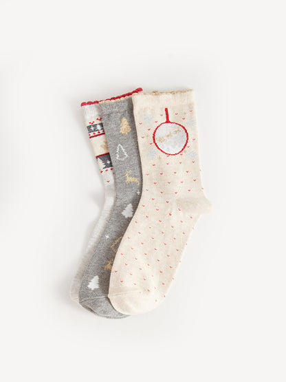 New Year's Themed Women's Socks 3 Pack