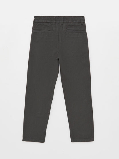 Basic Boy's Trousers with Elastic Waist