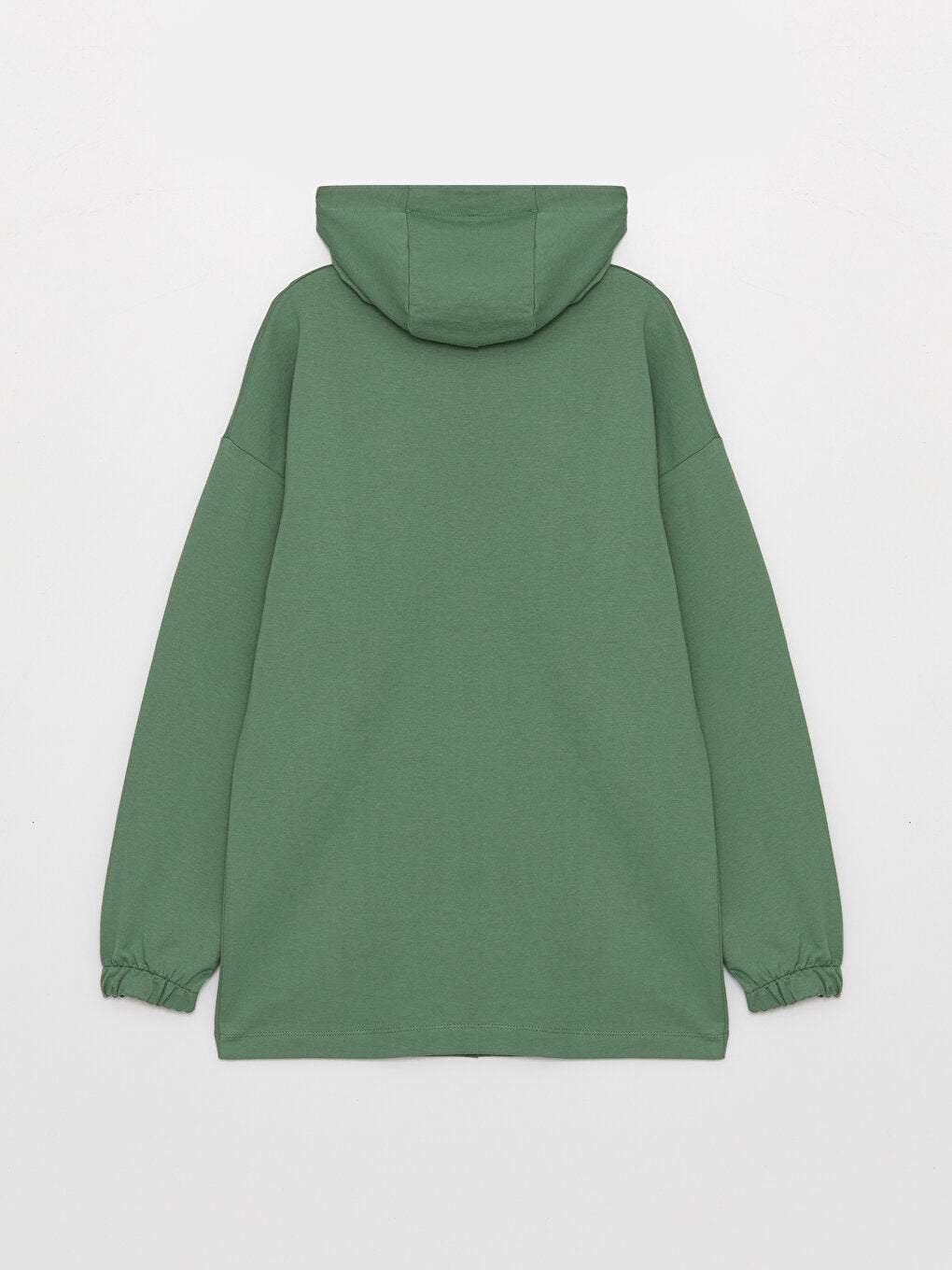 Hooded Plain Long Sleeve Oversize Women's Sweatshirt