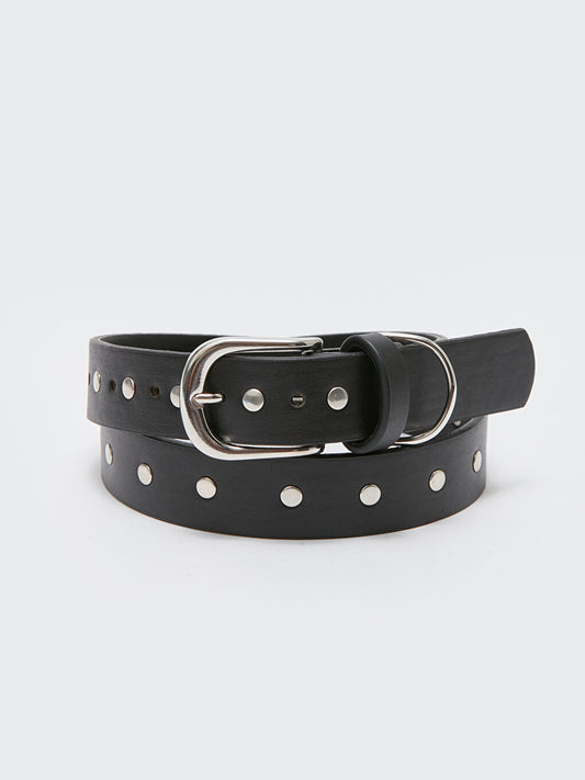 Leather Look Girl's Belt