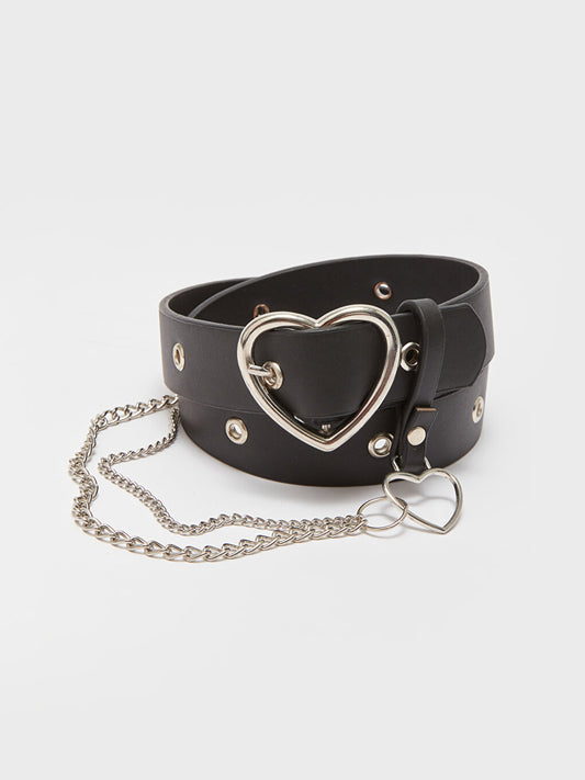 Leather Look Girl's Belt