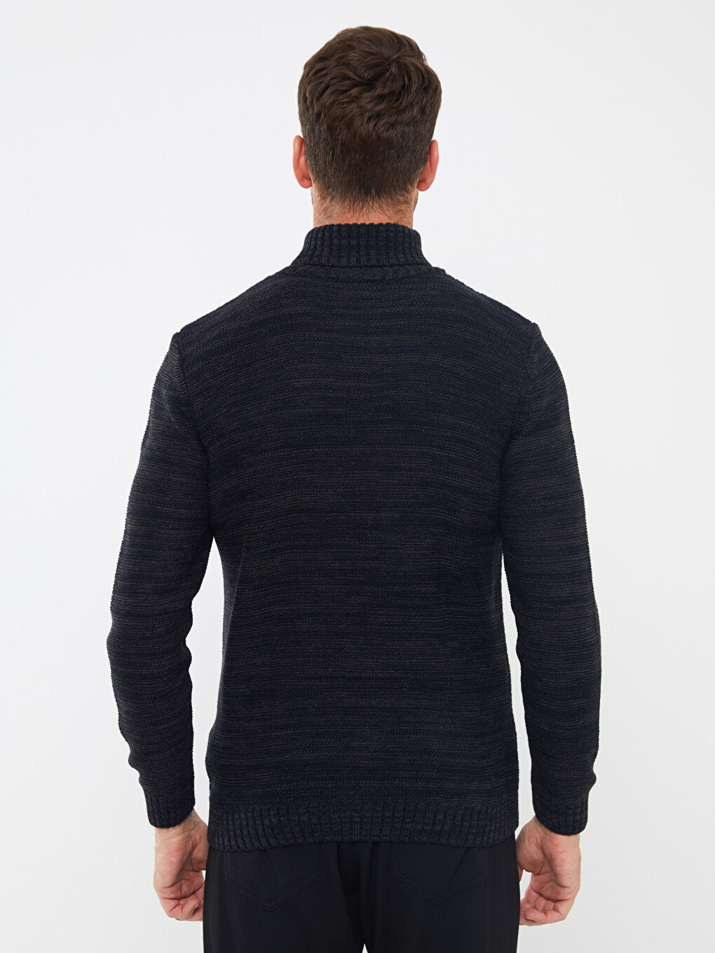 Turtleneck Long Sleeve Men's Knitwear Sweater