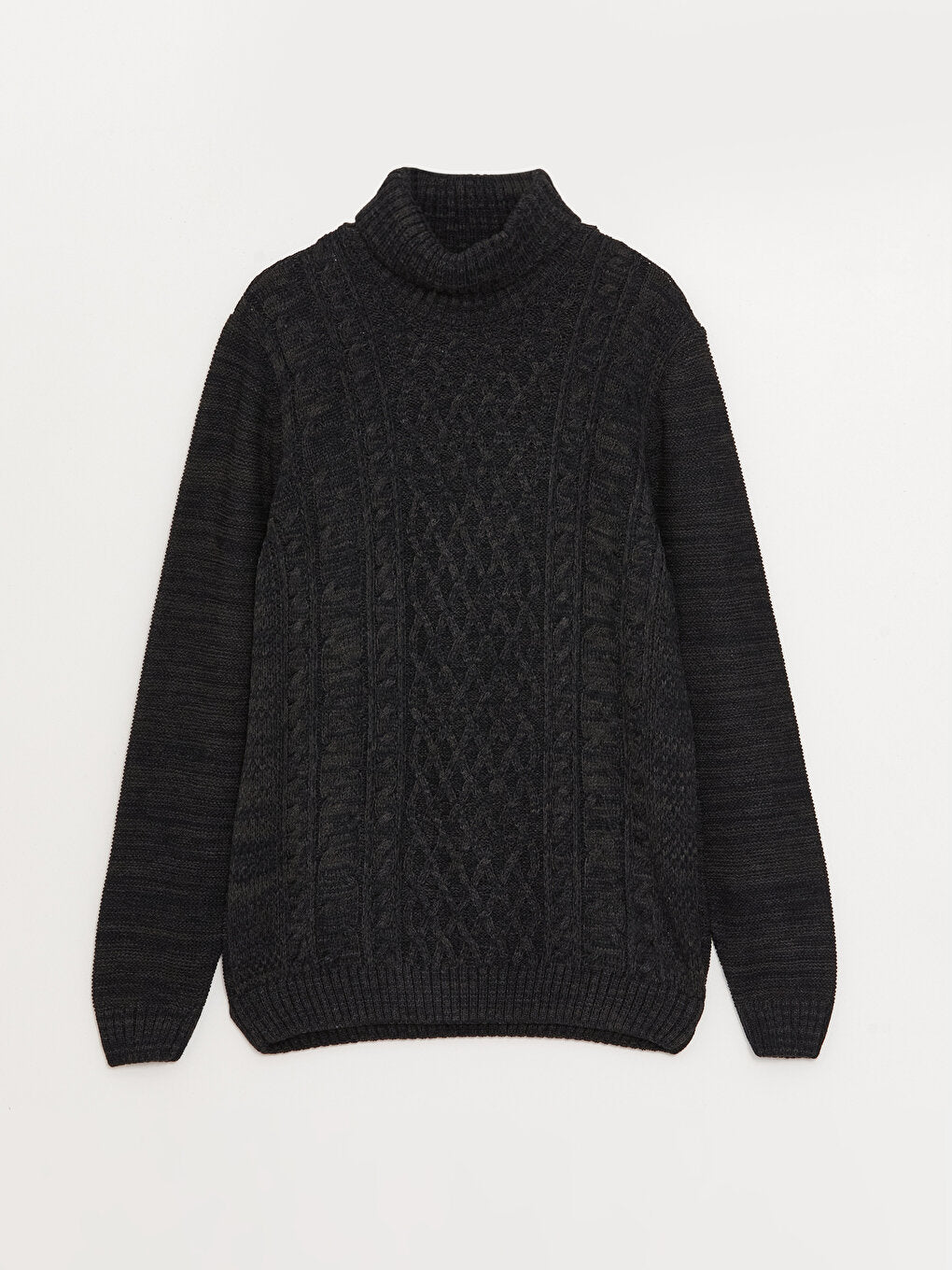 Turtleneck Long Sleeve Men's Knitwear Sweater