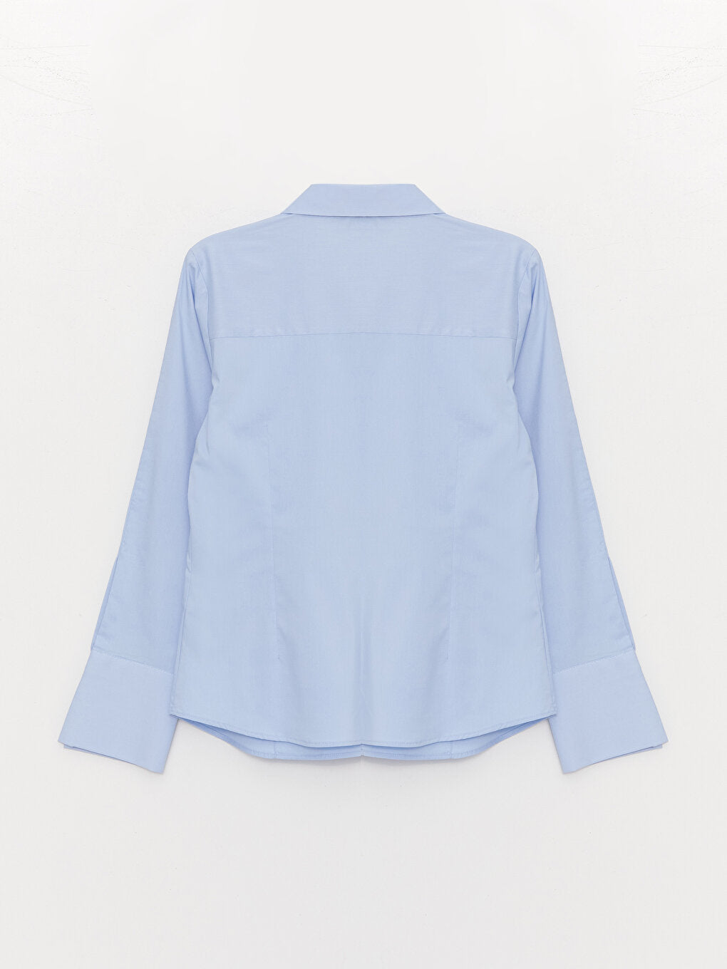 Plain Long Sleeve Poplin Women's Shirt