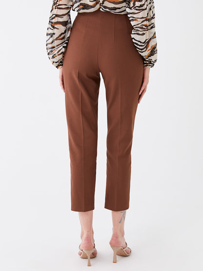 High Waist Carrot Cut Women's Trousers