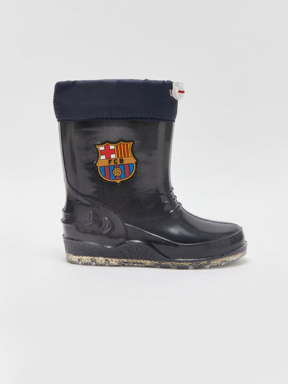 Barcelona Printed Boy's Rain Boots