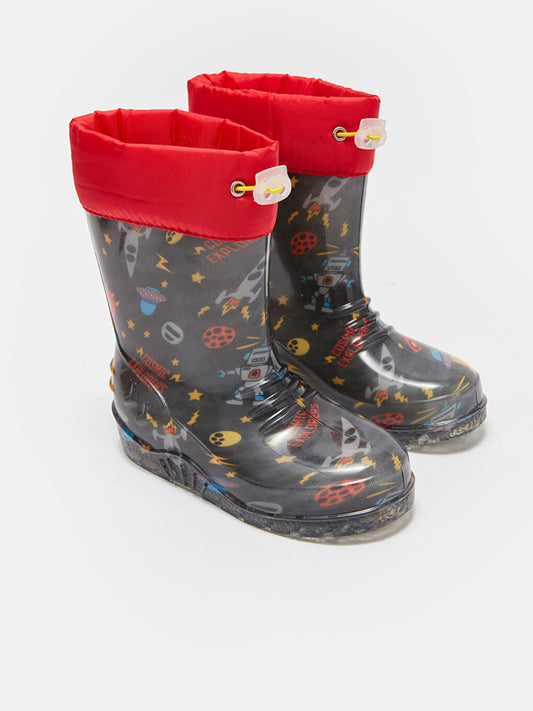 Printed Boy's Rain Boots