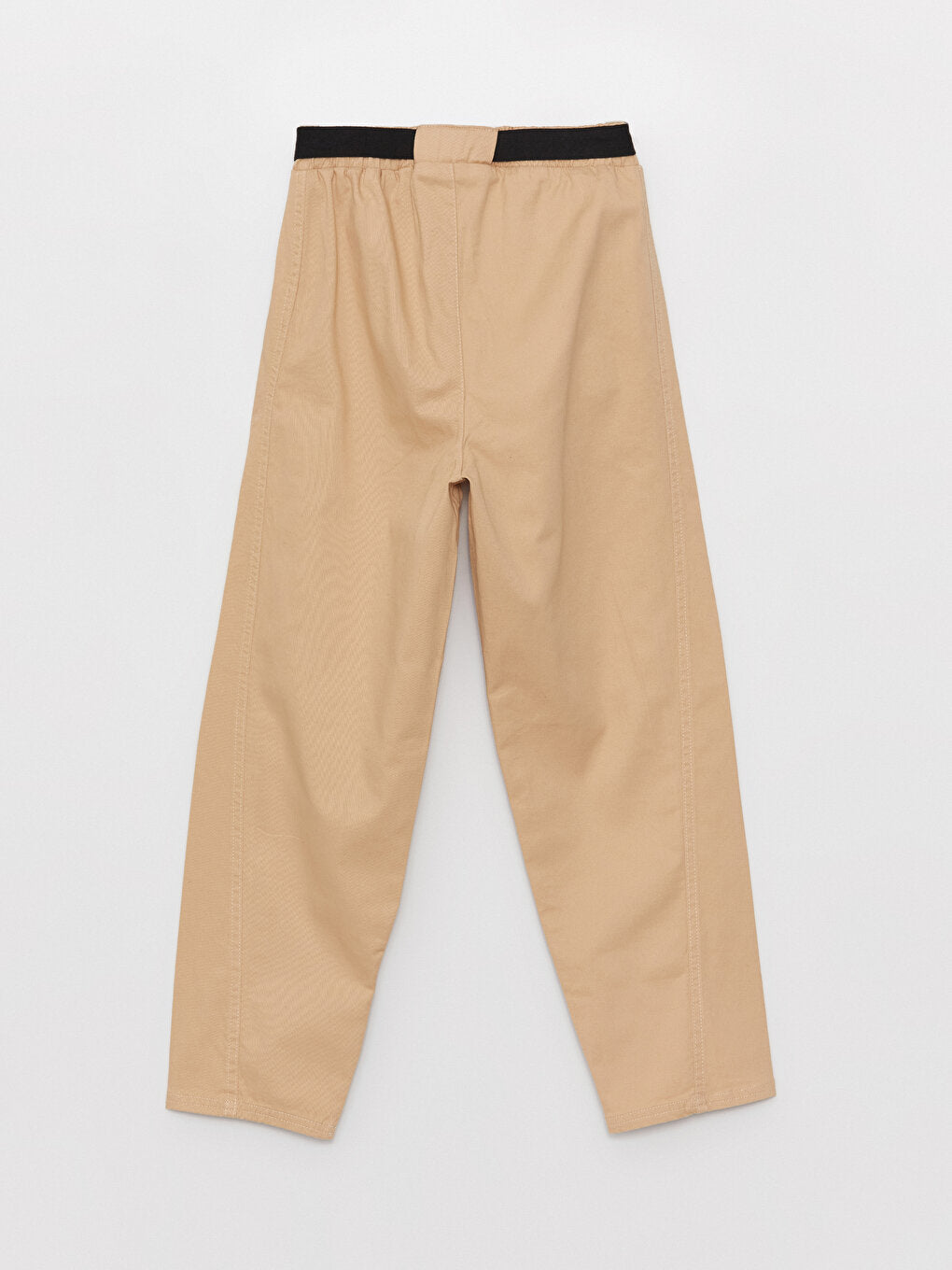 Slouchy Girls' Trousers with Elastic Waist