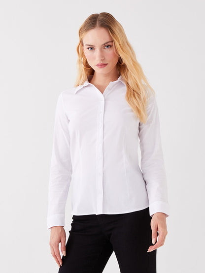 Plain Long Sleeve Women's Shirt