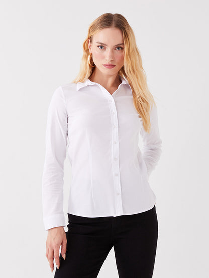 Plain Long Sleeve Women's Shirt