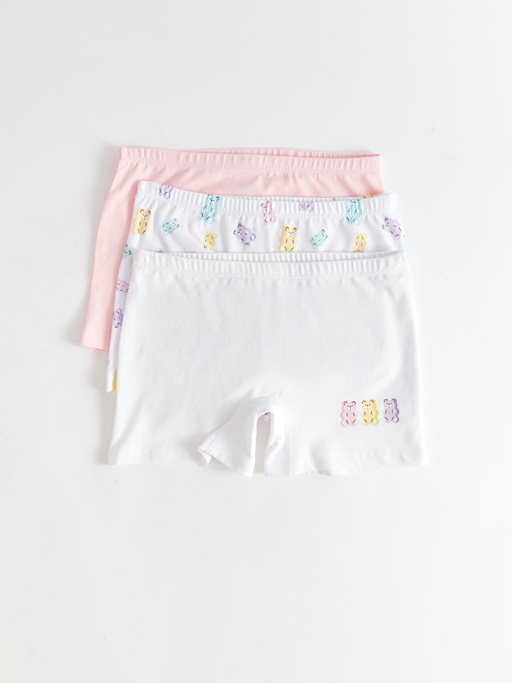 Printed Cotton Girl's Boxer Set of 3