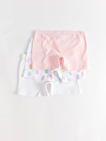 Printed Cotton Girl's Boxer Set of 3