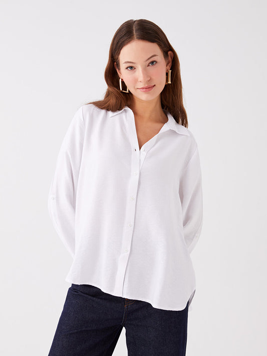 Plain Long Sleeve Women's Shirt