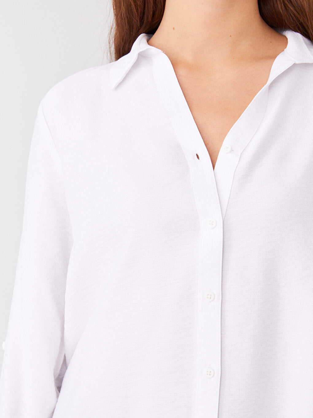 Plain Long Sleeve Women's Shirt