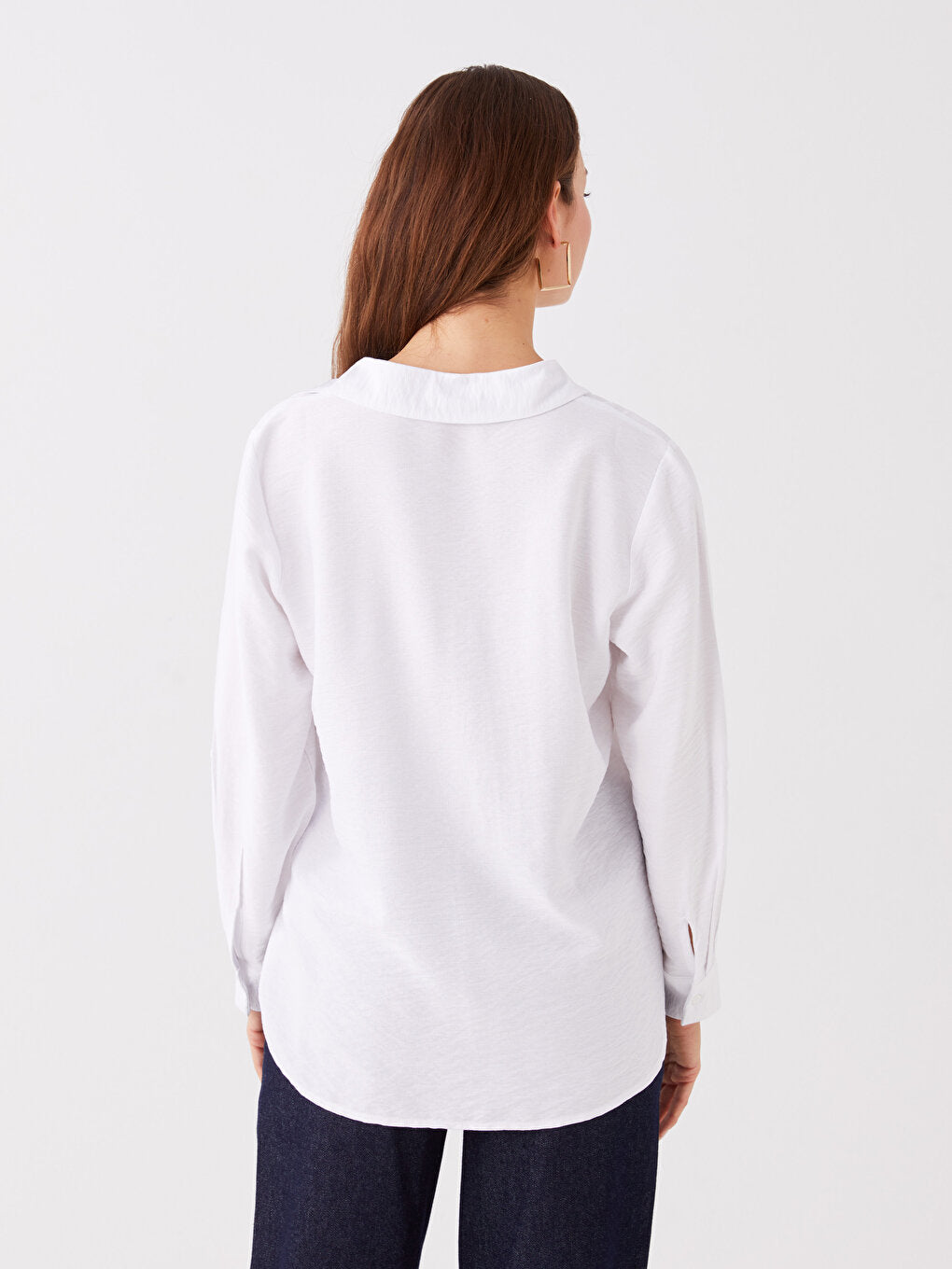 Plain Long Sleeve Women's Shirt