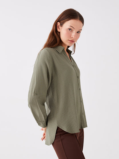 Plain Long Sleeve Women's Shirt