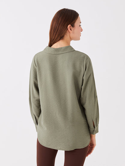 Plain Long Sleeve Women's Shirt