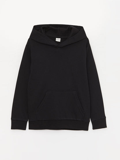 Basic Long Sleeve Boys Hoodie