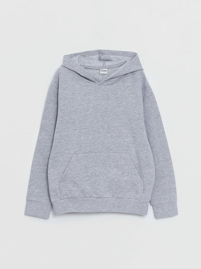 Basic Long Sleeve Boys Hoodie