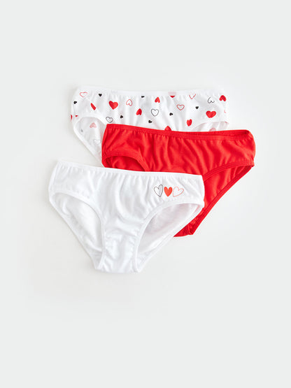 Printed Girl's Panties 3-Piece