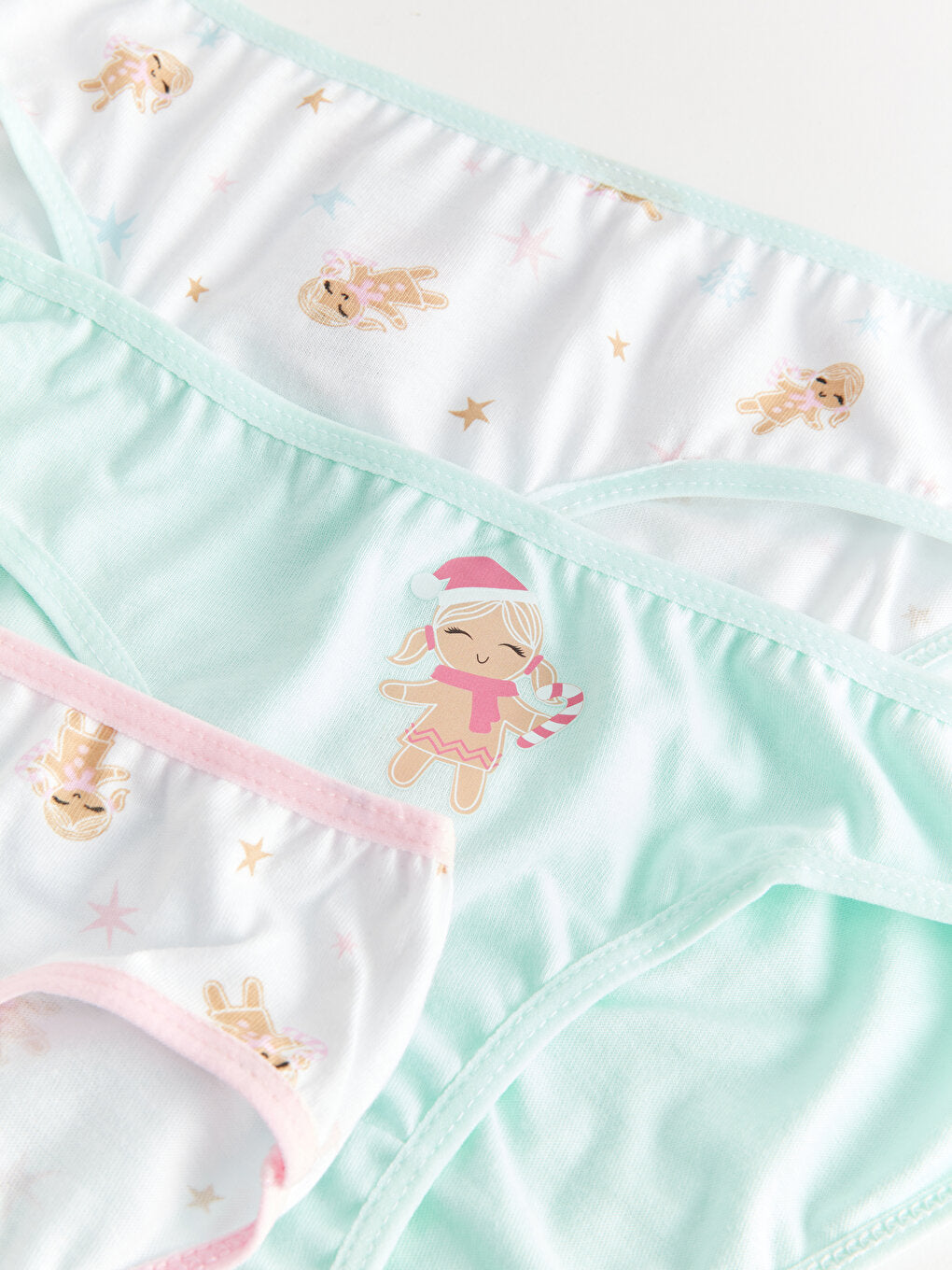 Printed Cotton Girl's Panties 3-Piece