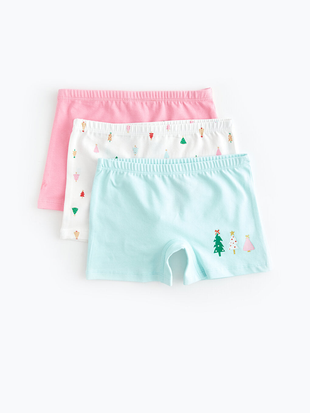 New Year's Themed Girls' Boxer 3-Piece