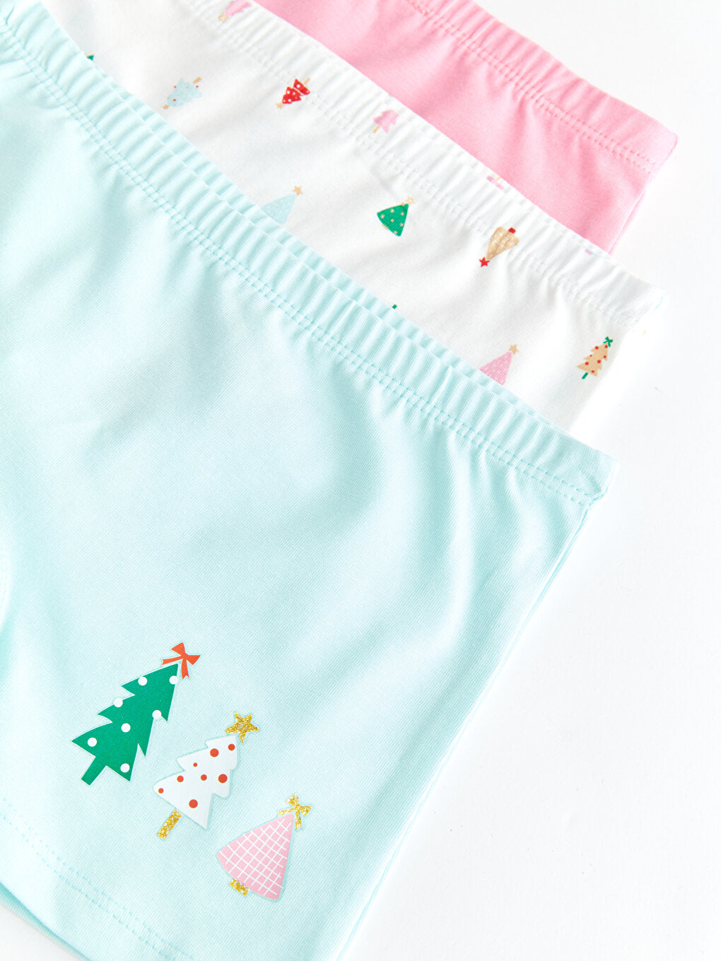 New Year's Themed Girls' Boxer 3-Piece