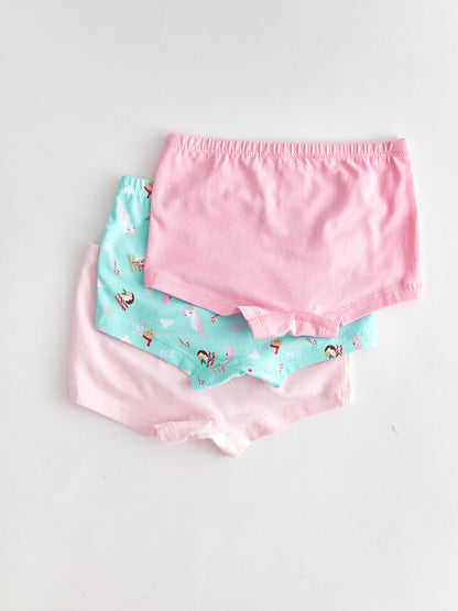 Printed Girls' Boxer 3-Piece