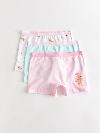 Printed Girl's Boxer 3-Piece