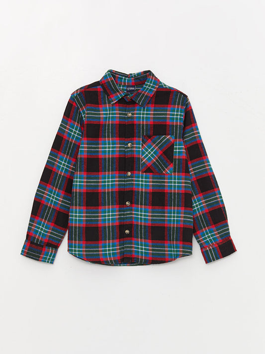 Plaid Long Sleeve Boys' Shirt