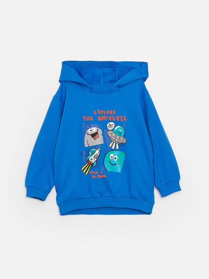 Printed Long Sleeve Baby Boy Hoodie