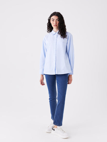 Plain Long Sleeve Women's Shirt