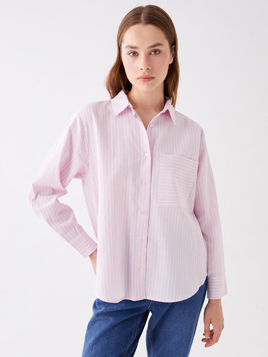 Striped Long Sleeve Women's Shirt