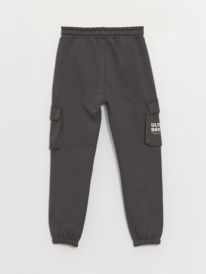 Boys' Cargo Sweatpants with Elastic Waist