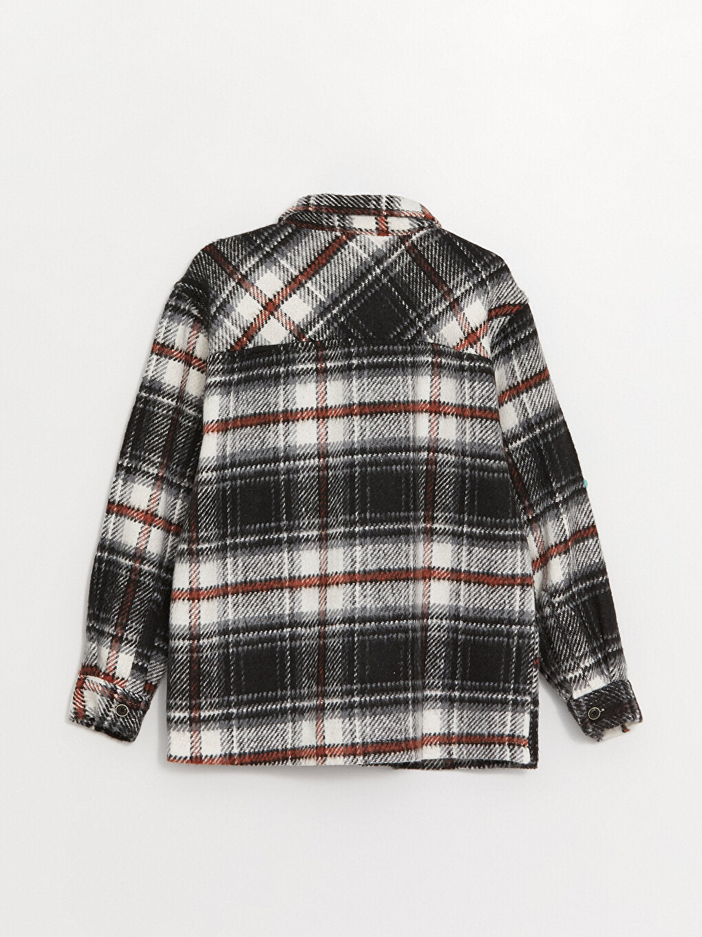 Comfortable Fit Plaid Boy's Shirt Jacket